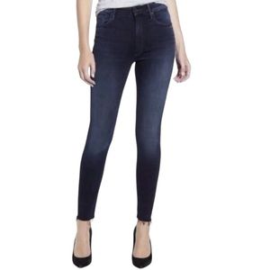 Anthropologie Mother Denim Jeans High Waisted Looker Ankle Fray Size 26
